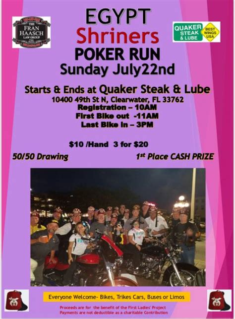 A Shriners Poker Run Em Evansville