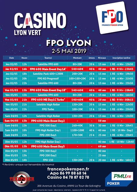 Agenda Tournoi De Poker Lyon Vert