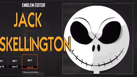 Black Ops Jack Skellington Emblema