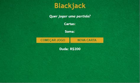 Blackjack Usando Javascript
