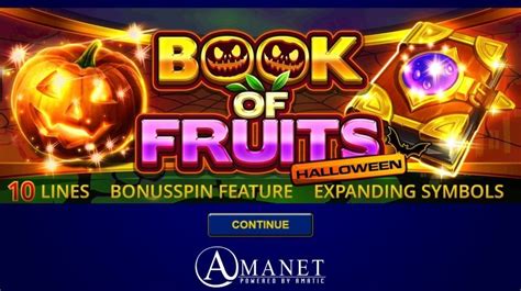Book Of Fruits Halloween Brabet