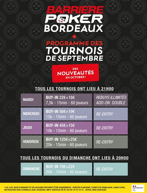 Casino Bordeaux Poker Tournoi
