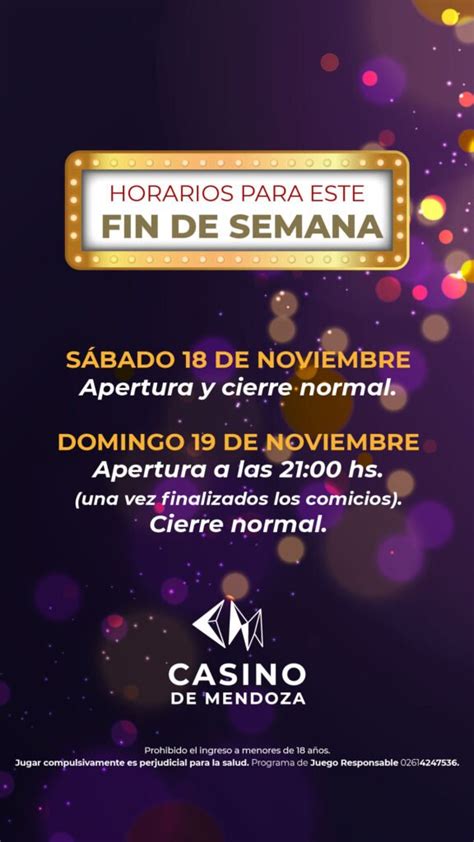 Casino De Mendoza Horarios