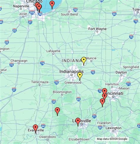 Casino Em Indiana Mapa