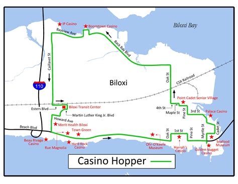 Casino Mapa De Biloxi