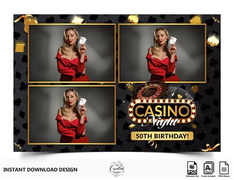 Casino Photo Booth Pano De Fundo