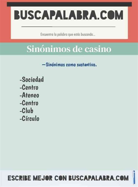 Casino Sinonimos