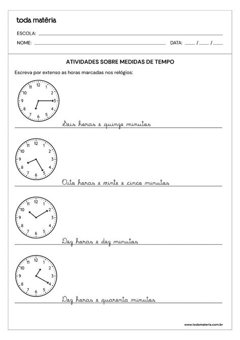 Cbs Ensino Fundamental Intervalo De Tempo