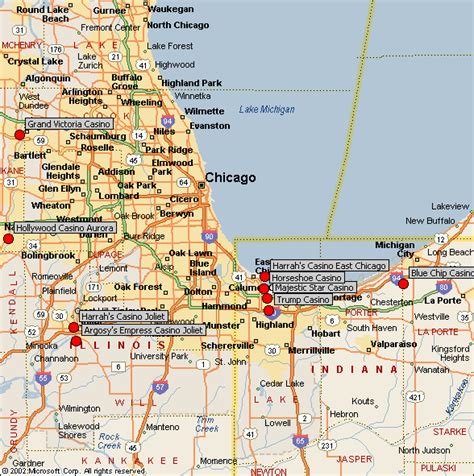 Chicago Casinos Mapa