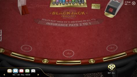 Classic Blackjack Espresso 888 Casino