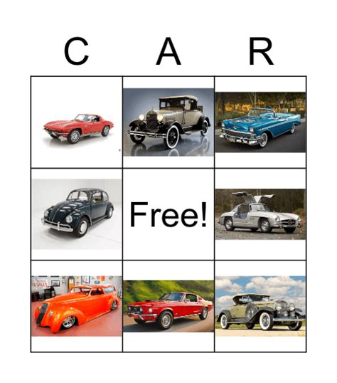 Classic Cars Bingo Brabet