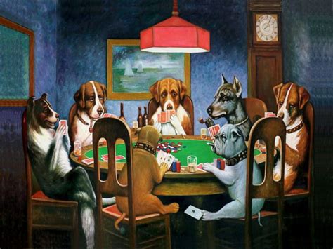 El Cuadro De Los Perros Jugando Poker