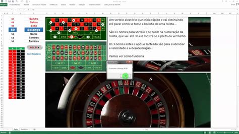 Excel Roleta Analisador