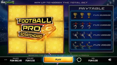 Football Pro Scratchcard Slot - Play Online