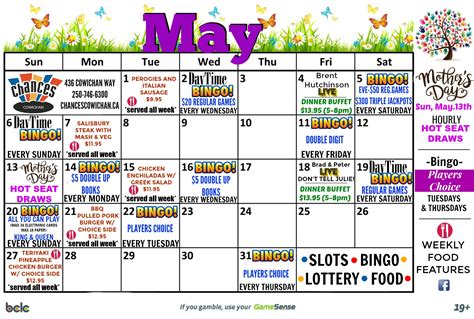 Foxwoods Casino Bingo Calendario
