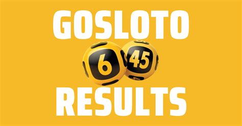 Gosloto Resultado 6 45