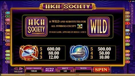 High Society Slot Gratis