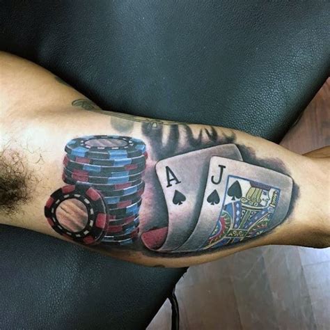 Icone De Blackjack Tatuagem