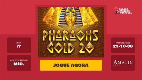 Jogar Pharaohs Gold 20 Com Dinheiro Real