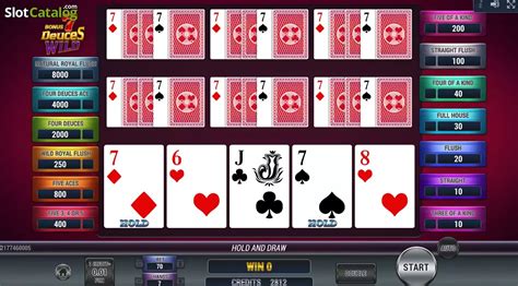 Jogar Poker 7 Bonus Deuces Wild No Modo Demo