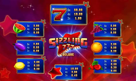 Jogar Sizzling 777 Deluxe Com Dinheiro Real