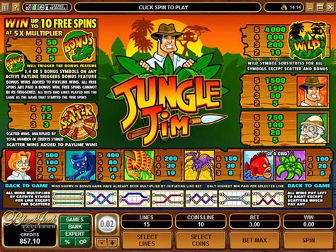 Jungle Jim Slots Livres