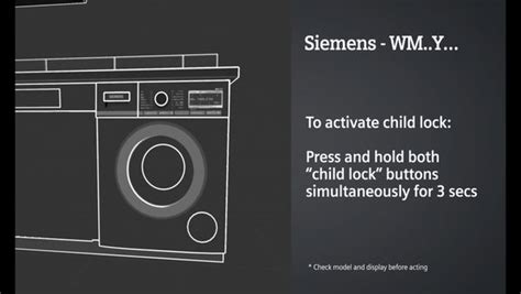 Kinderslot Siemens Wasmachine S16 79