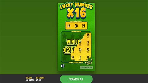 Lucky Number X16 Sportingbet
