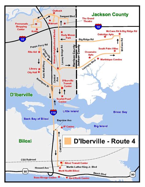 Mapa Da Linha Do Casino Biloxi Ms