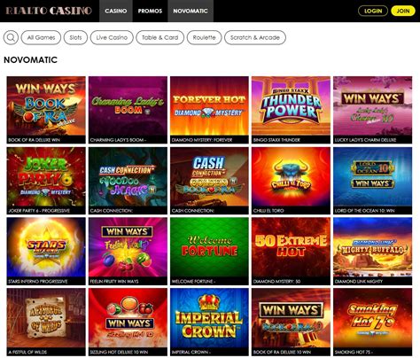 Novomatic Slots Casino Listagens