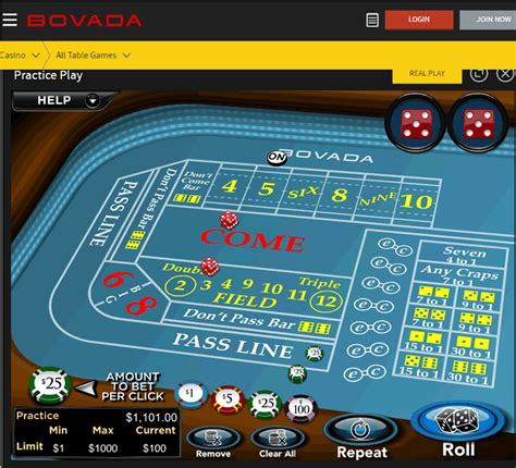 O Bovada Casino Craps