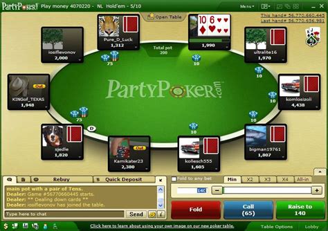 O Party Poker Visa