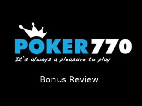 O Poker770 Bonus 7 70