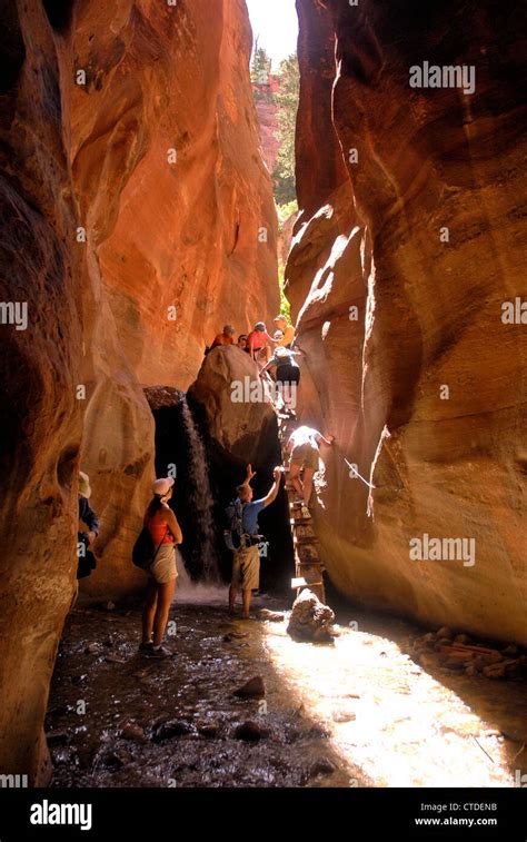 Oeste Garfo De Oak Creek Slot Canyon