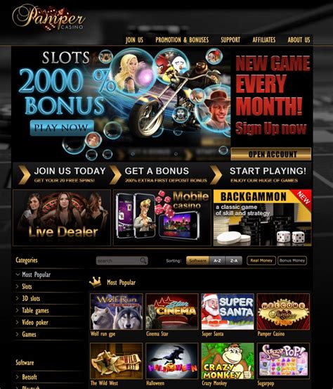 Pamper Casino Bonus