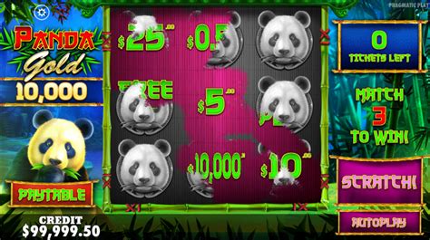 Panda Gold Scratchcard Slot Gratis