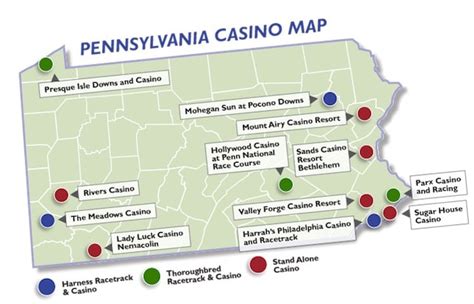 Pensilvania Locais De Casino Mapa