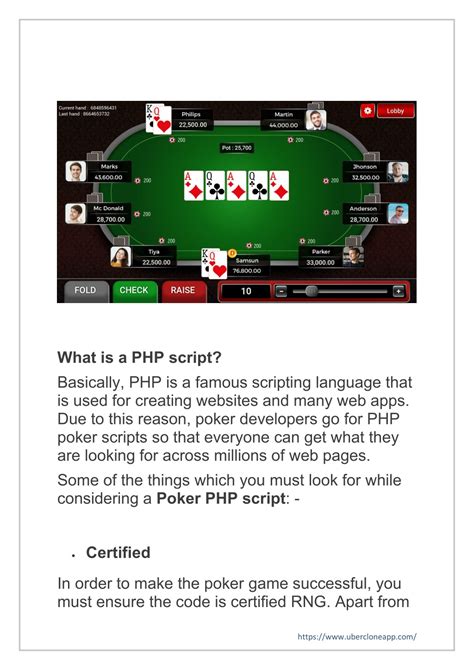 Php Poker Scripti