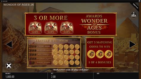 Play Wonder Of Ages Slot