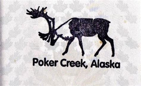 Poker Creek Alasca Carimbo De Passaporte