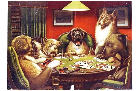 Poker Original Caes Pintura