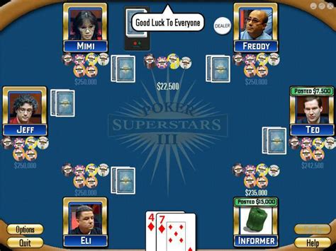 Poker Superstars 3 De Ouro Chip Desafio Chave