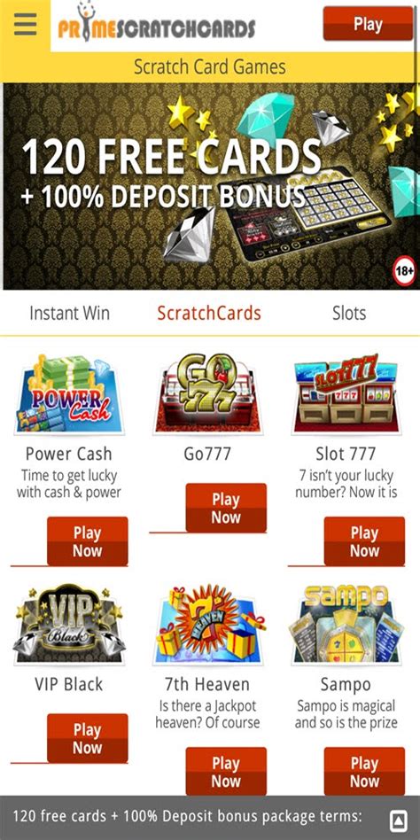 Primescratchcards Casino Apk