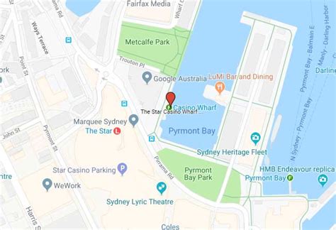 Pyrmont Casino Wharf Mapa