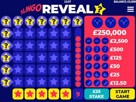 Slingo Reveal Slot - Play Online