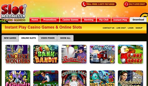 Slot Madness Casino Login