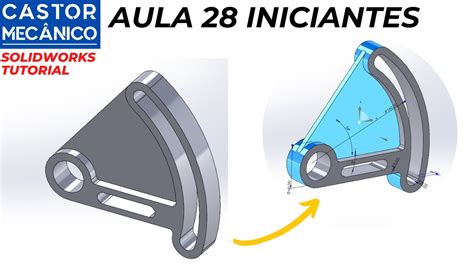 Solidworks Centro De Ranhura Marca