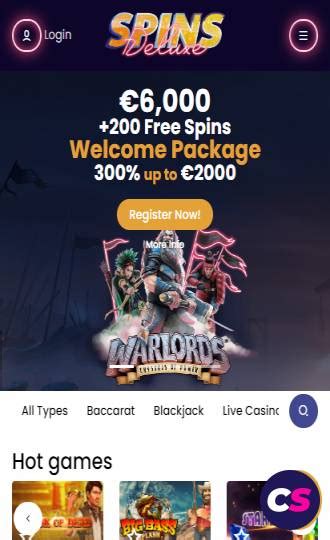 Spins Deluxe Casino Mobile