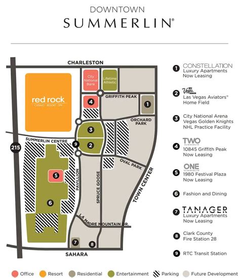 Summerlin Casino Mapa
