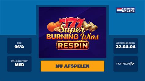 Super Burning Wins Respin Novibet